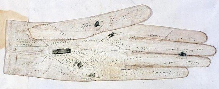 Карта Лондона на женской перчатке, 1851.jpg