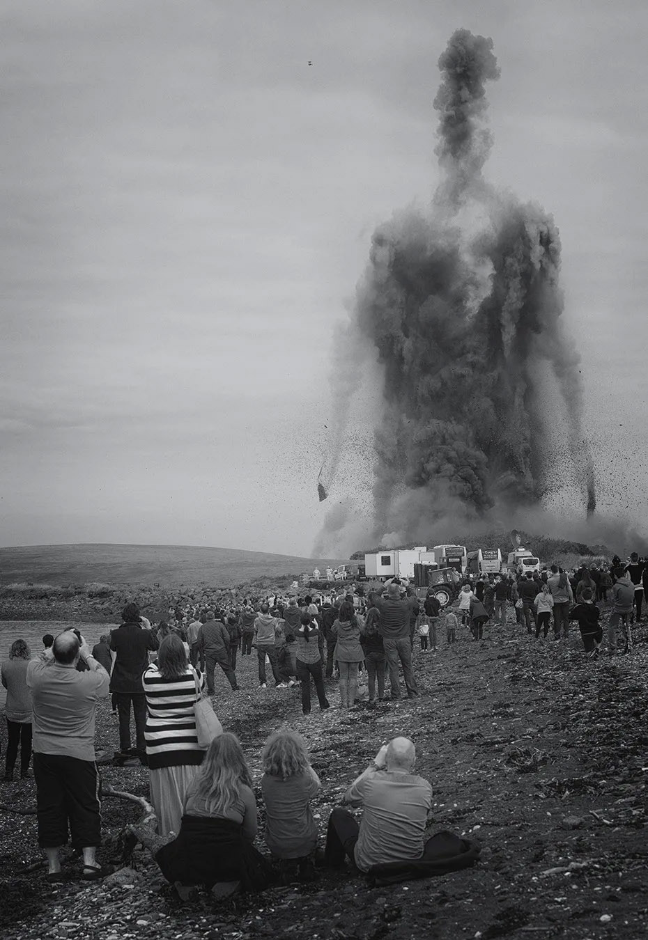 Steven Jensen. Smoke from the demolished power plant forms a human-like figure. 2016.jpg