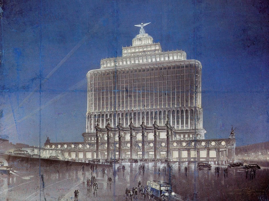 Дом Аэрофлота, проект 1934 года, архитектор Дмитрий Чечулин.jpg