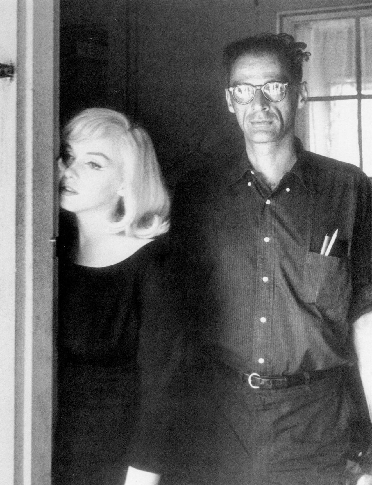 Marilyn Monroe and Arthur Miller on the set of The Misfits (1961).jpeg