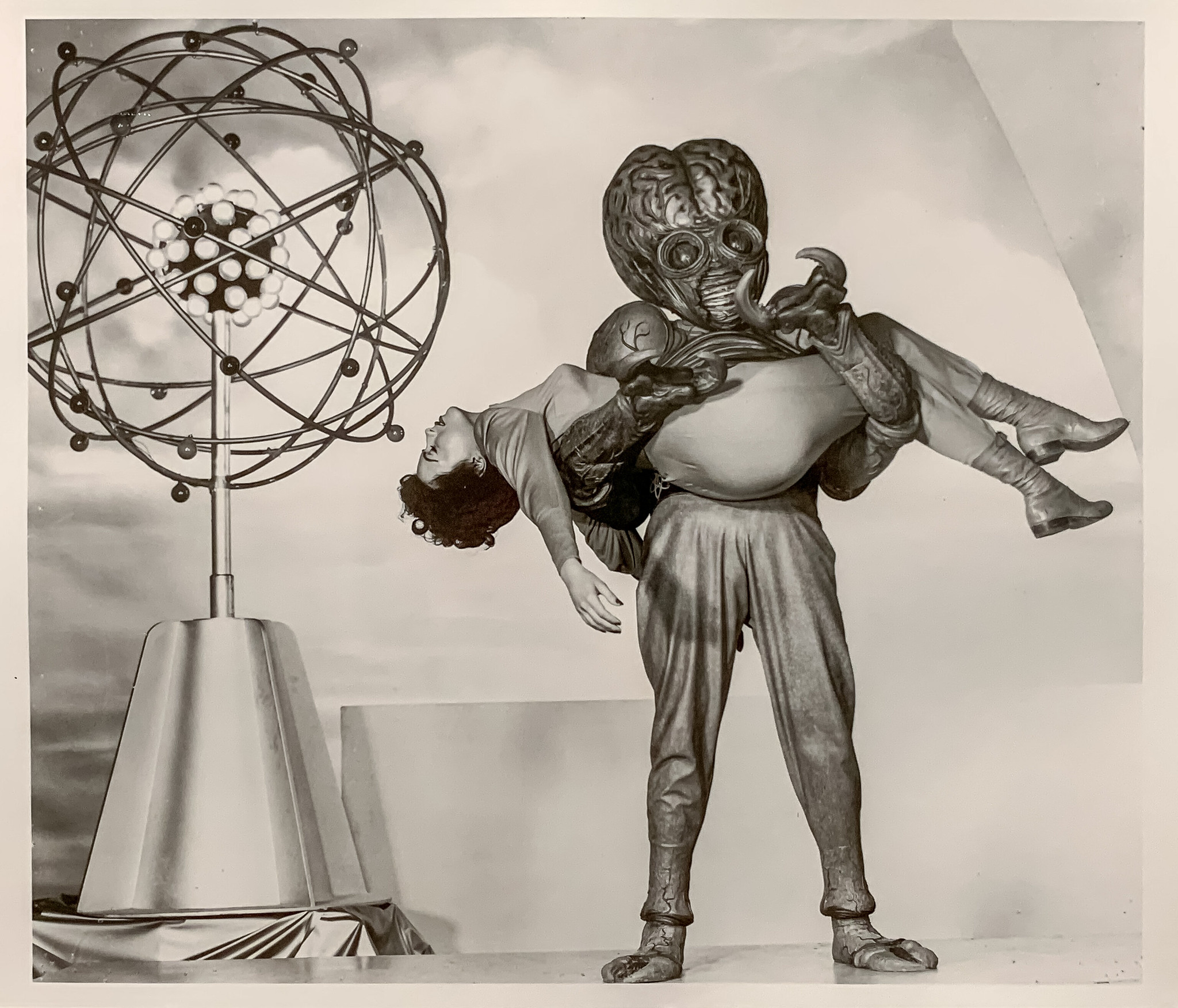 This Island Earth (Universal-International, 1955). Ruth Adams (Faith Domergue) held captive by a mutant on the embattled planet Metaluna.jpg