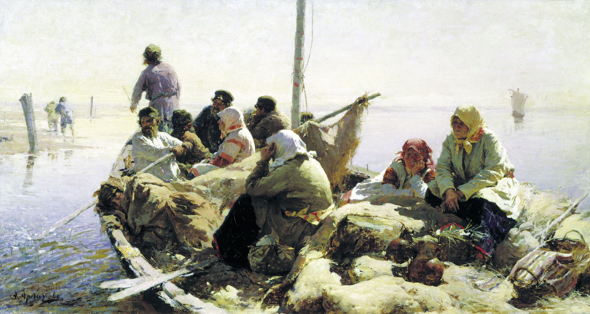 По реке Оке. 1889, холст, масло, 41х77 см.jpg