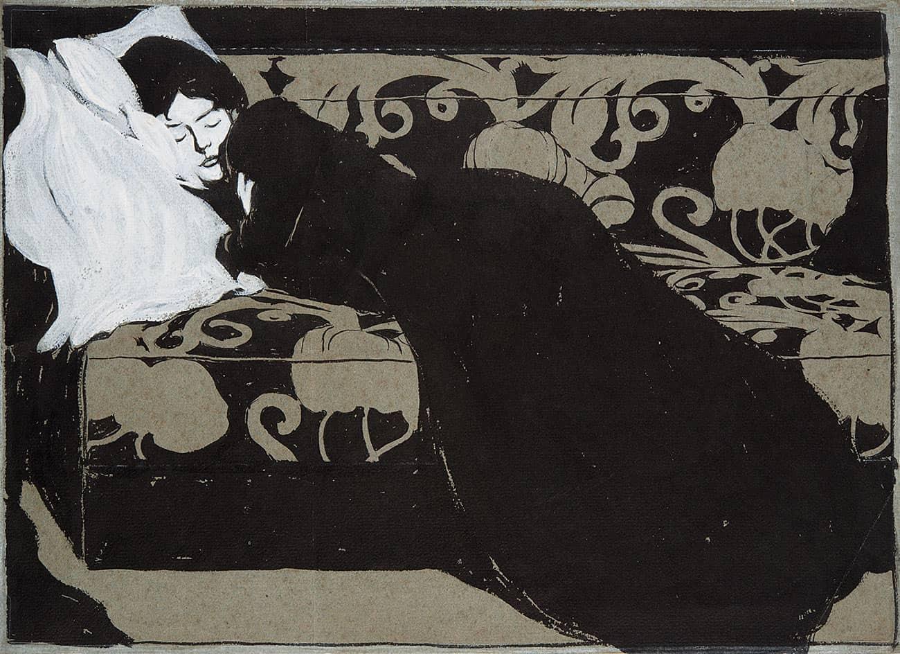 Max Kurzweil - The artist’s wife (Martha Kurzweil, sleeping on a divan) (1902).jpeg