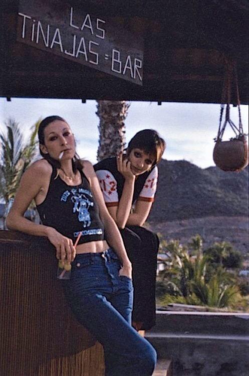 Anjelica Huston and Liza Minnelli on a road trip in Mexico, 1975.jpeg